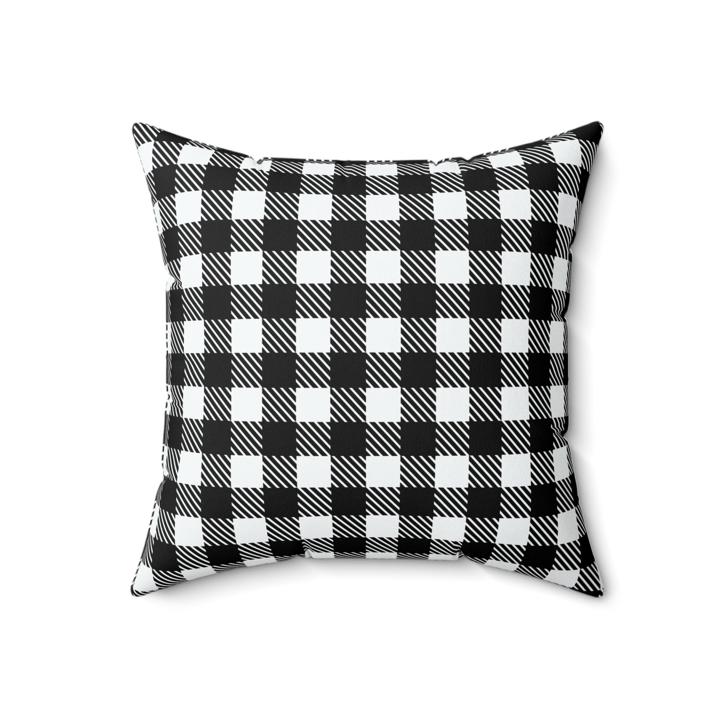 Halloween 'Happy Halloween' Throw Pillow (Plaid Pumpkin)