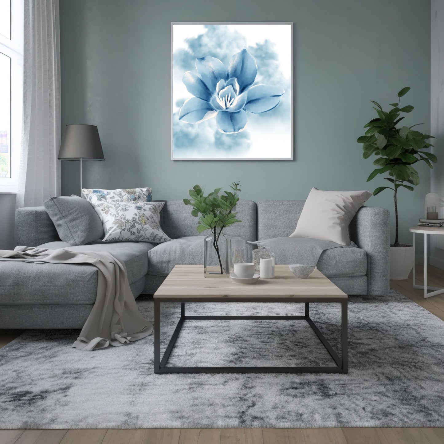 Printable 'Tranquil Blue' Wall Art