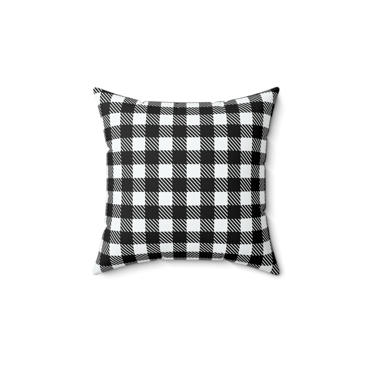 Halloween 'Happy Halloween' Throw Pillow (Plaid Pumpkin)