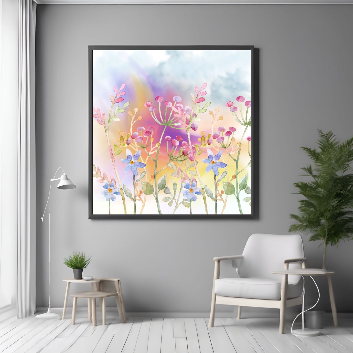 Printable 'Floral Symphony' Wall Art