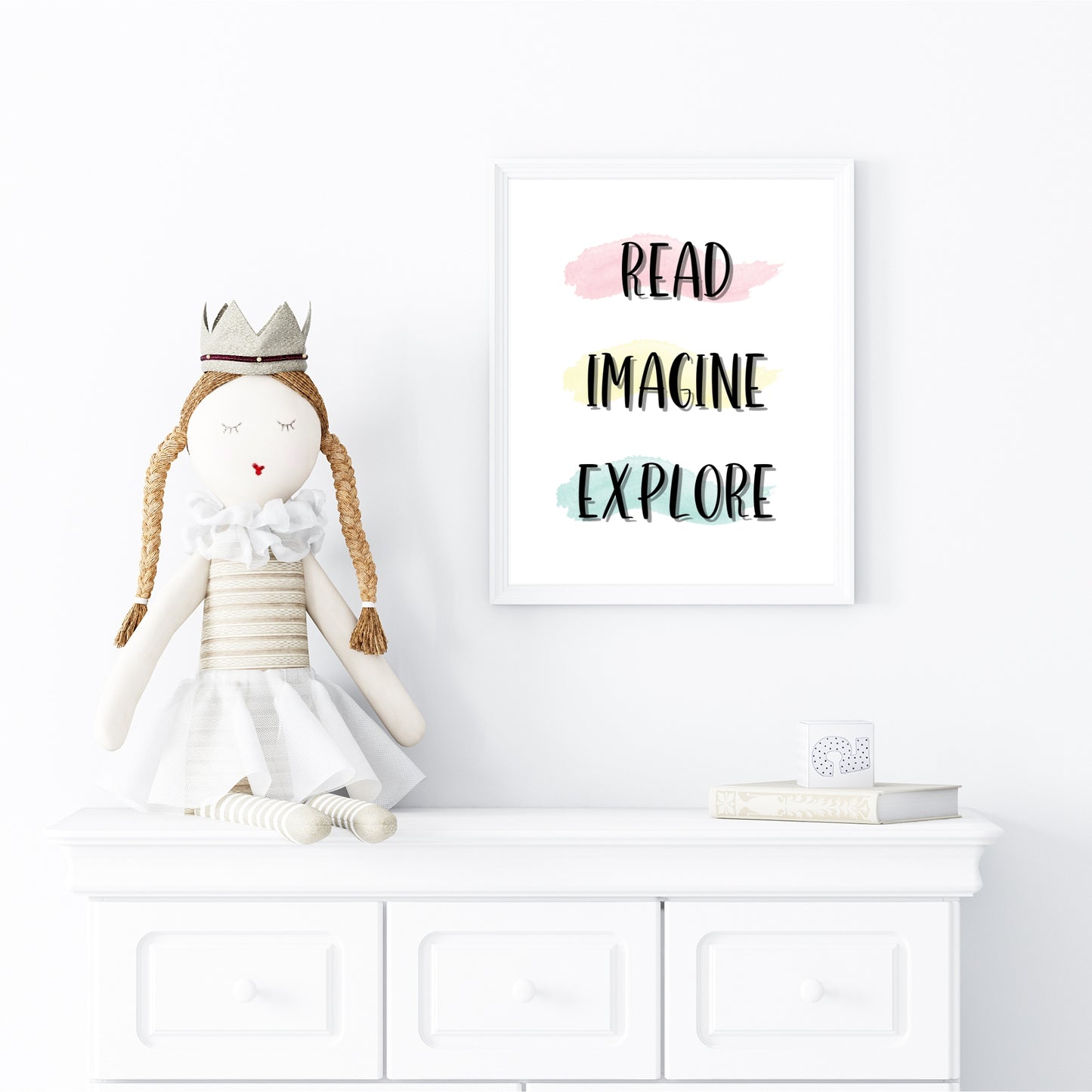 Read, Imagine, Explore - Printable Wall Art