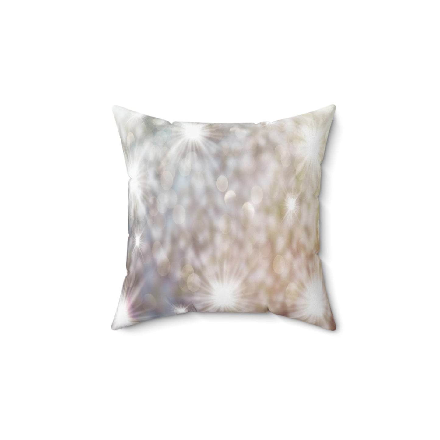 Christmas Pillow- Silver Present with Bow