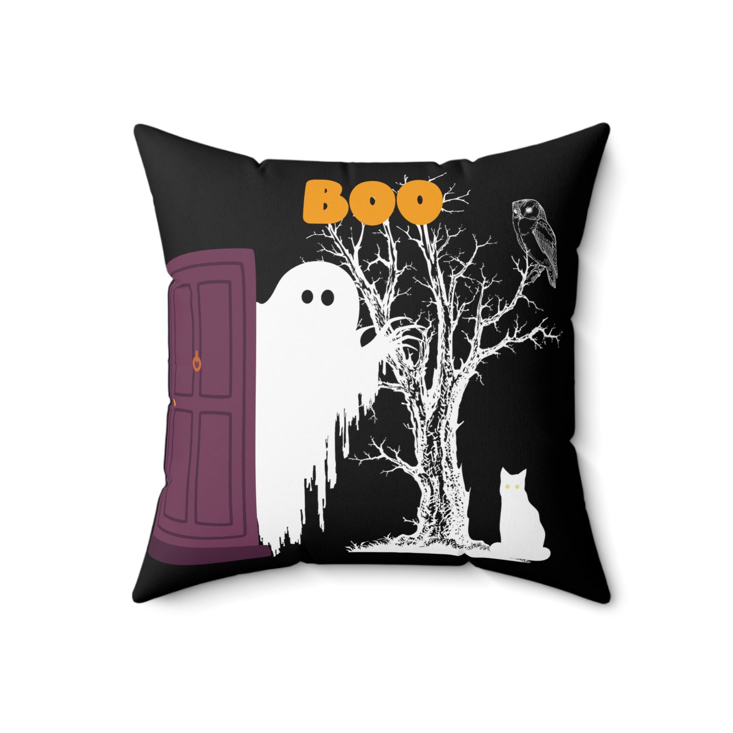 Halloween 'Boo' Throw Pillow