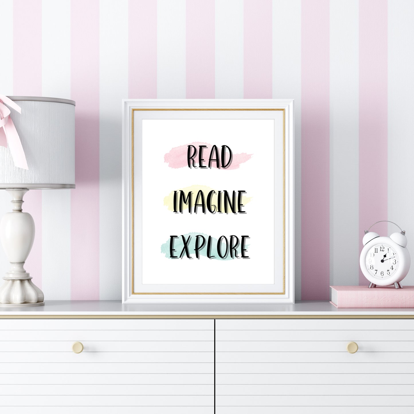 Read, Imagine, Explore - Printable Wall Art