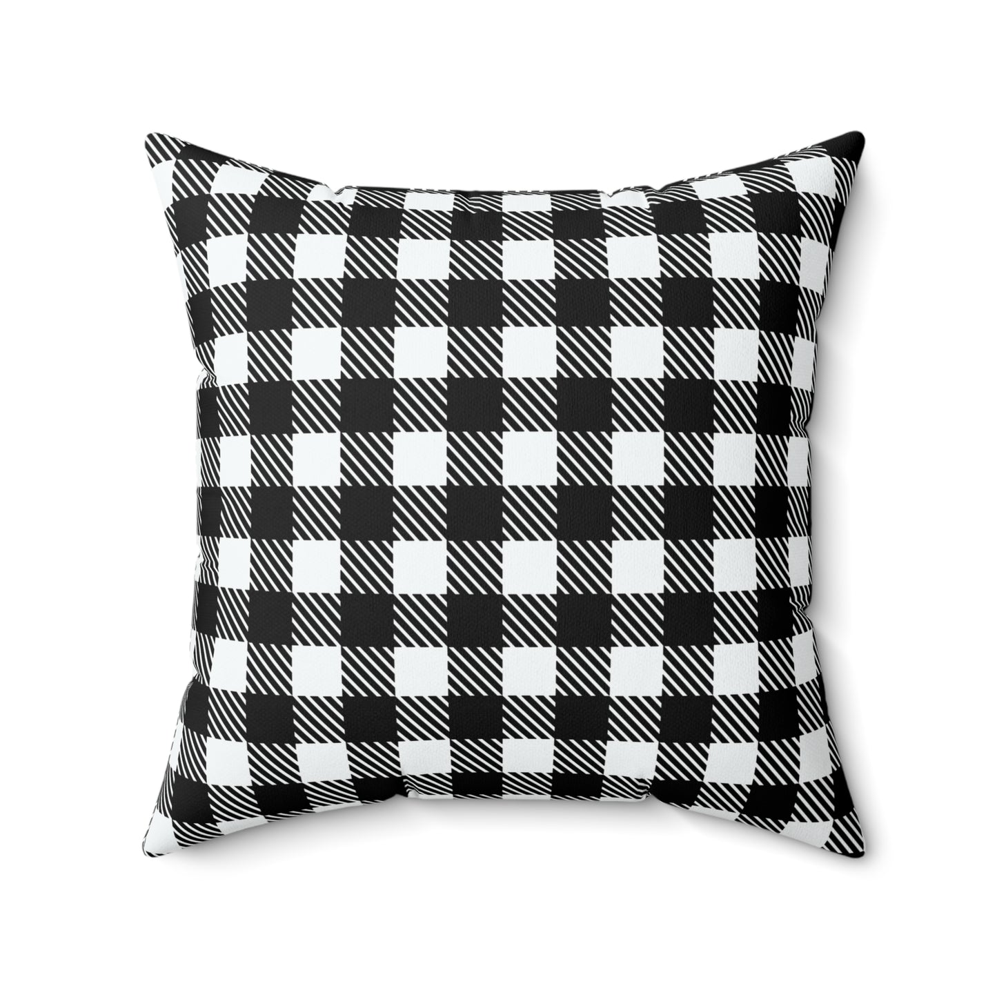 Halloween 'Happy Halloween' Throw Pillow (Plaid Pumpkin)