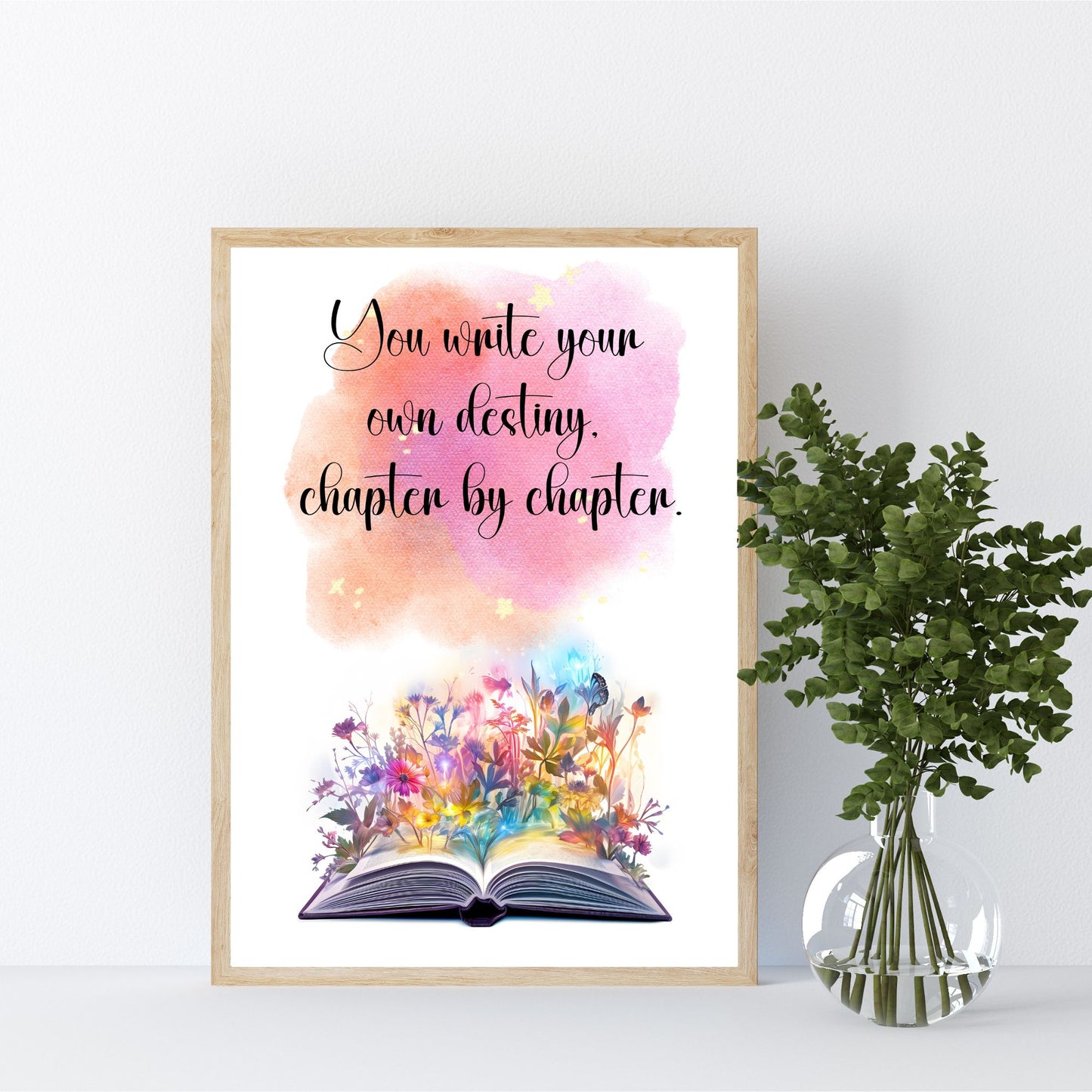 You write your own destiny chapter by chapter - Printable Wall Art