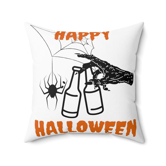 Halloween 'Happy Halloween' Throw Pillow (Witches Hand)