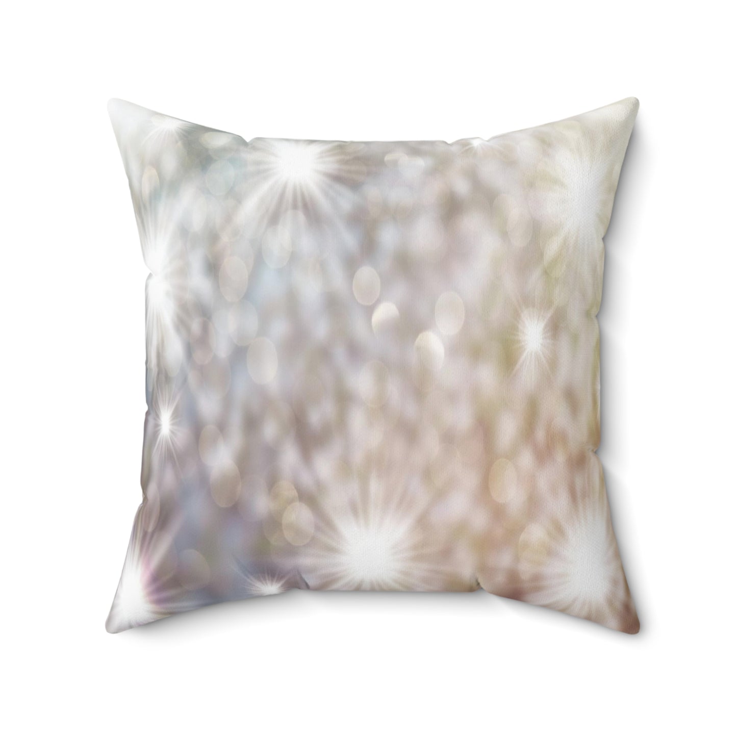 Christmas Pillow- Silver Present with Bow