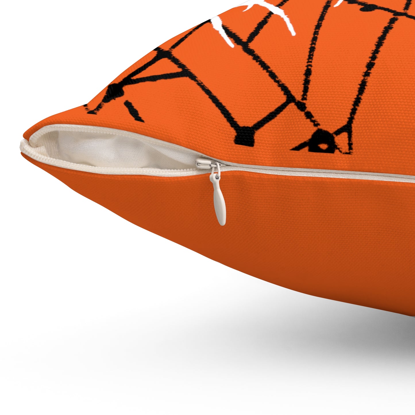 Halloween 'Happy Halloween' Throw Pillow (Spider Web)