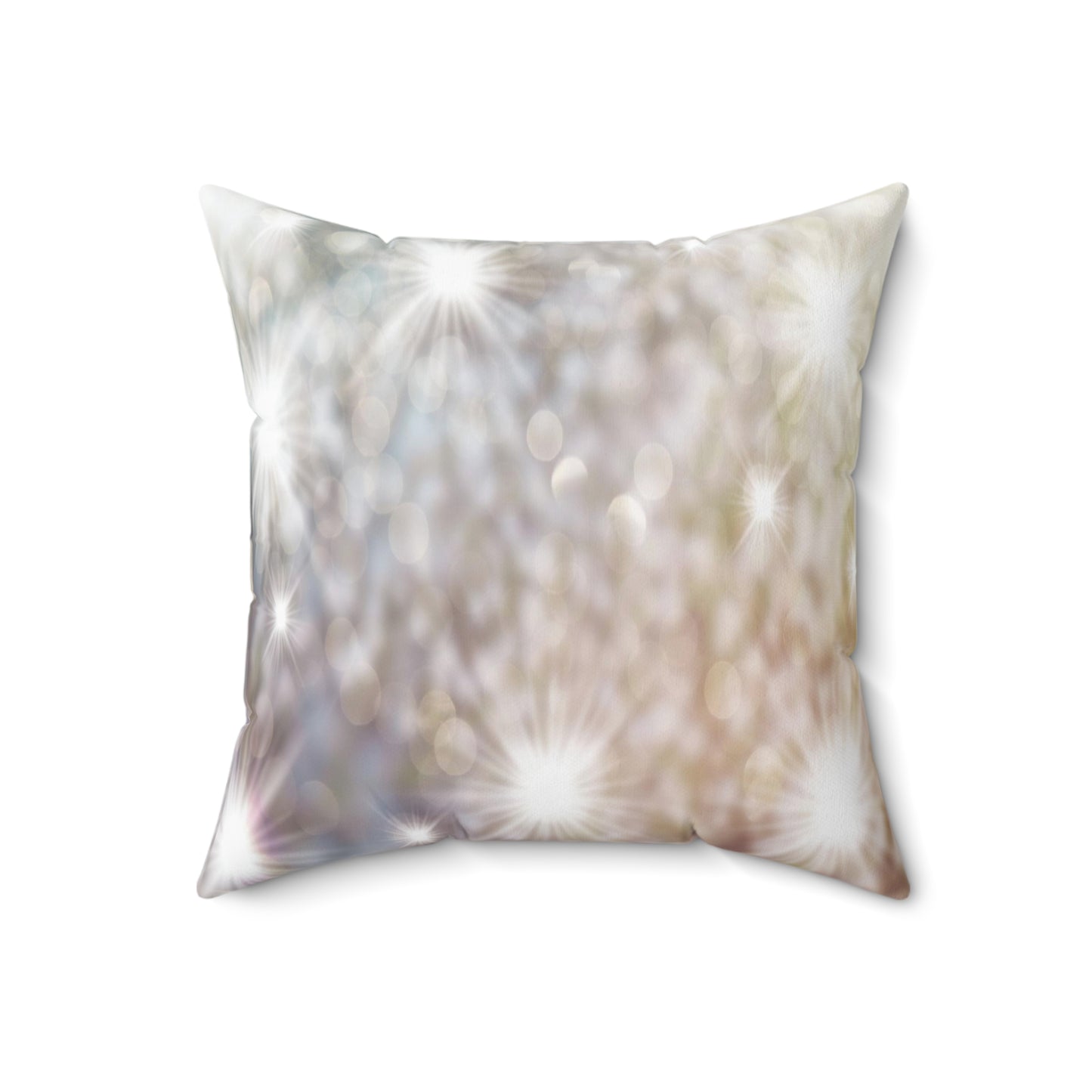 Christmas Pillow- Silver Present with Bow