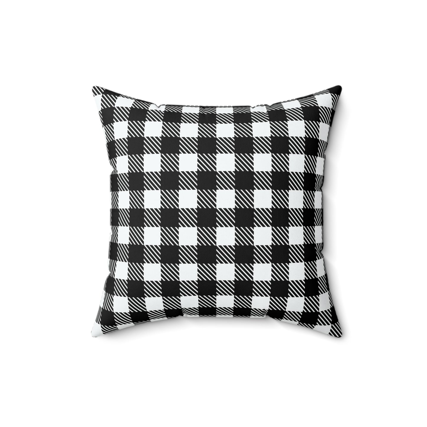 Halloween 'Happy Halloween' Throw Pillow (Plaid Pumpkin)