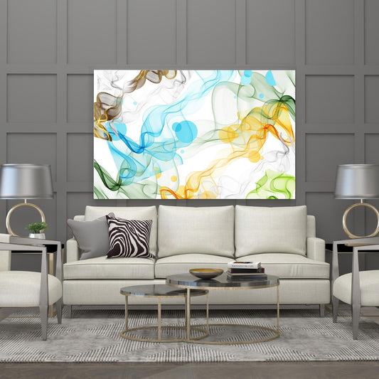 Digital Wall Art-Colorful Smoke- instant download