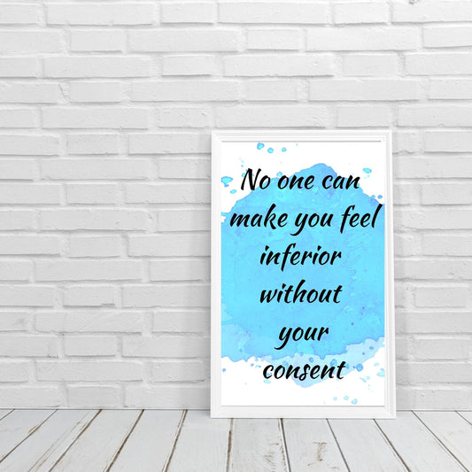 Digital Wall Art- No one can make you feel...blue- instant download