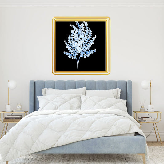 Digital Wall Art- Light Blue Botanical bbg- instant download