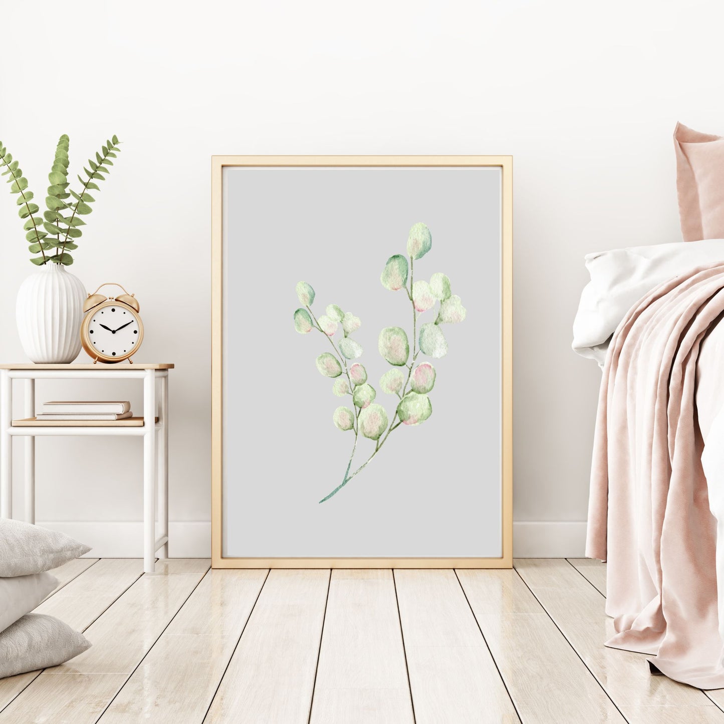 Digital Wall Art- Botanical Cottonballs-instant download