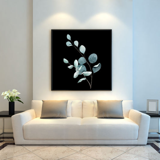 Digital Wall Art-Botanical iced blue-instant download