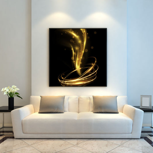 Digital Wall Art-Gold tornado-abstract-instant download