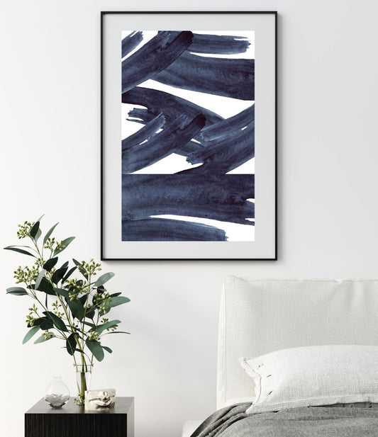 Digital Wall Art- Navy- instant download