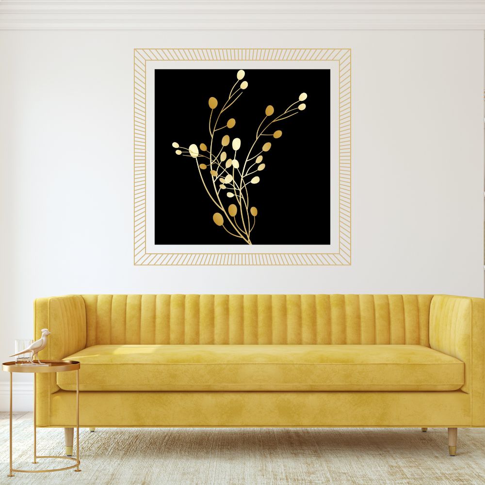 Digital Wall Art- Tan/White botanical- instant download