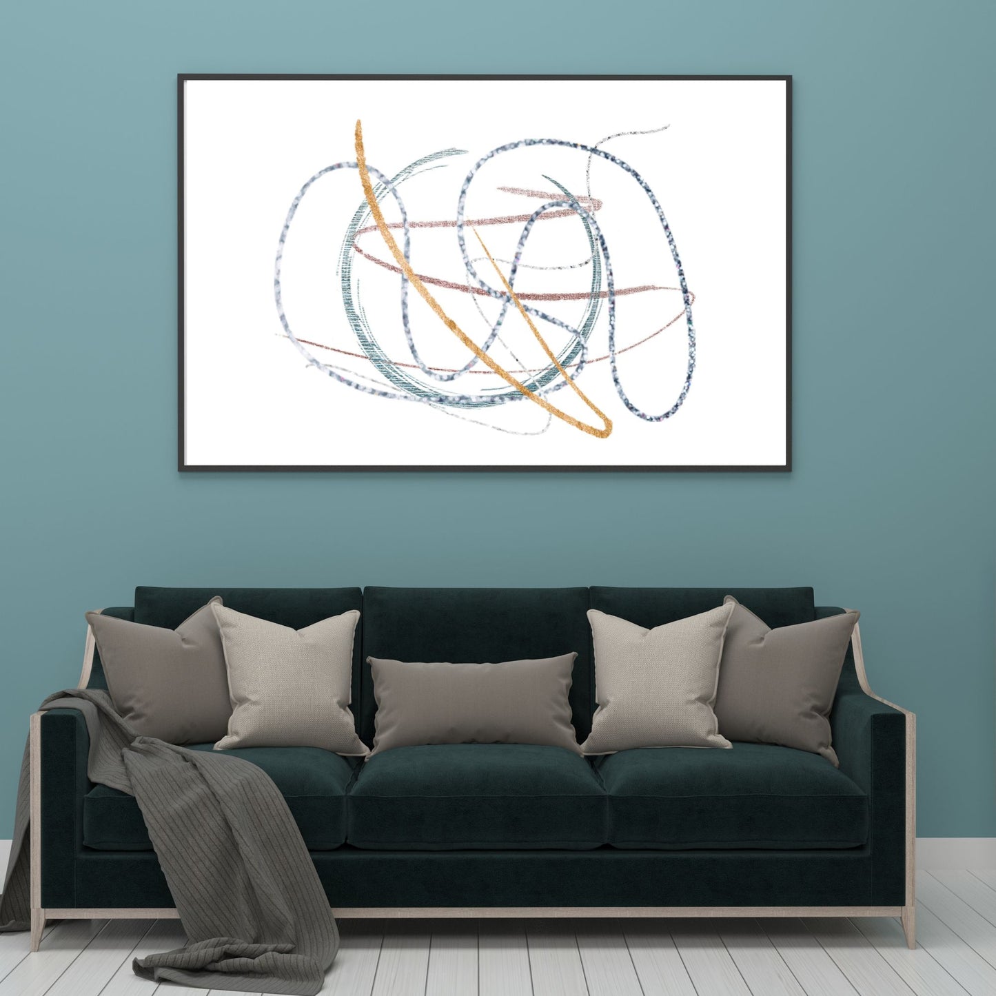 Digital Wall Art- Crayon marks-instant download